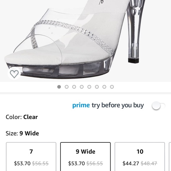 Women size 8 sandal clear - Picture 7 of 7